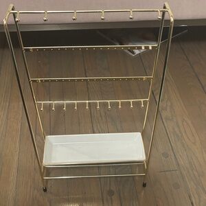 Nordstrom Gold and White Jewelry Organizer